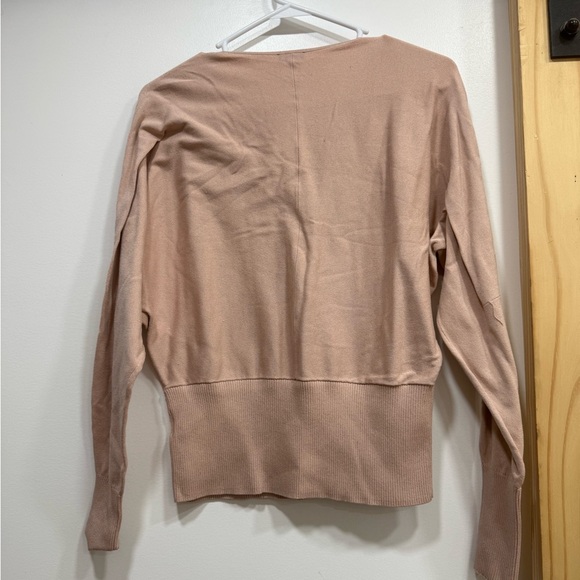 Express Light Mauve V-Neck Sweater womens size L - Picture 3 of 3